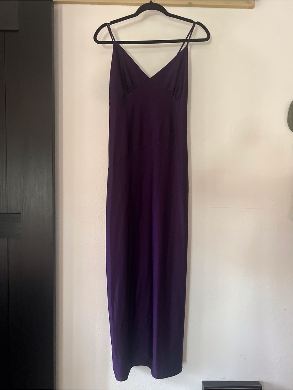 Zara Deep Purple Slip Maxi Dress
